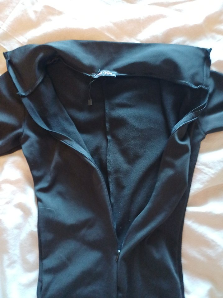 Siyah Uzun Kollu Spor Tulum - Görsel 2