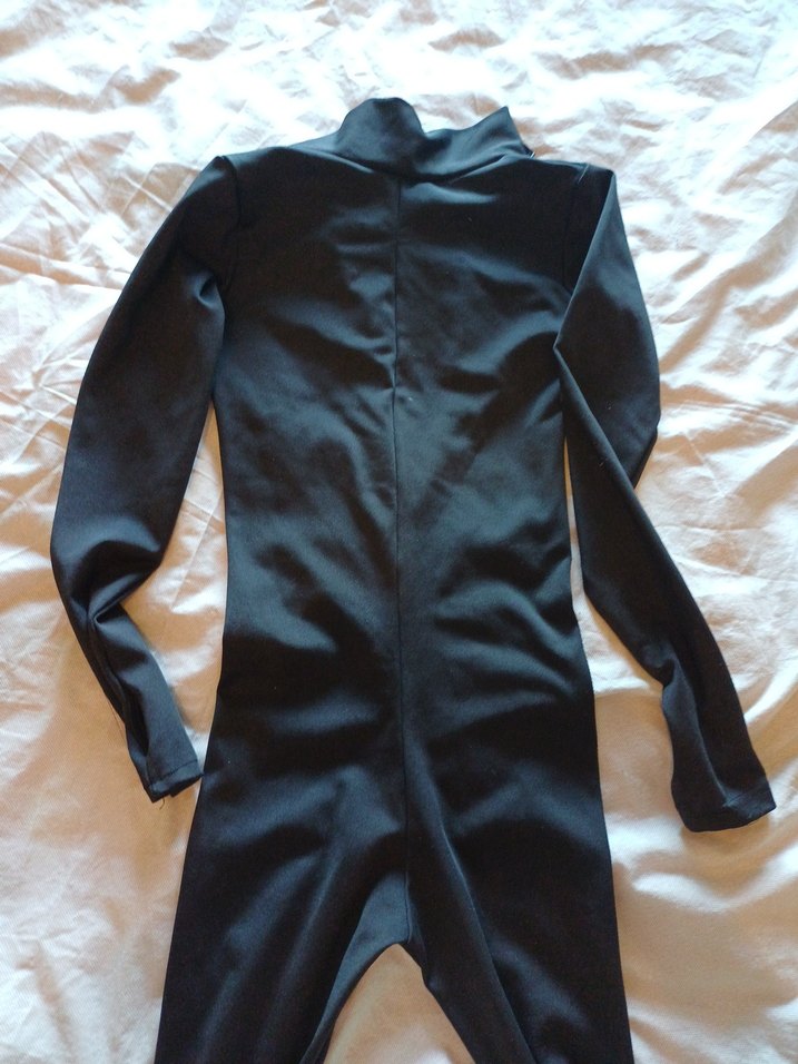 Siyah Uzun Kollu Spor Tulum - Görsel 3