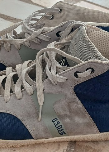 G.S.RAW Gri Denim Erkek Sneaker - Görsel 2