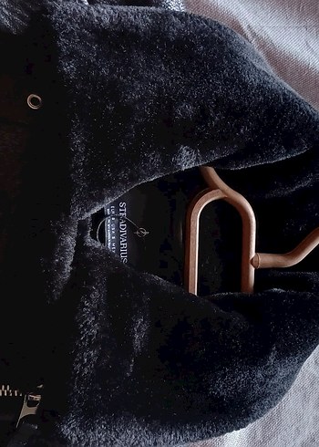 Siyah Deri Kadın Biker Kaban - Görsel 4