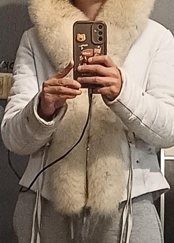 Stil XXL deri kürk ceket - Görsel 3