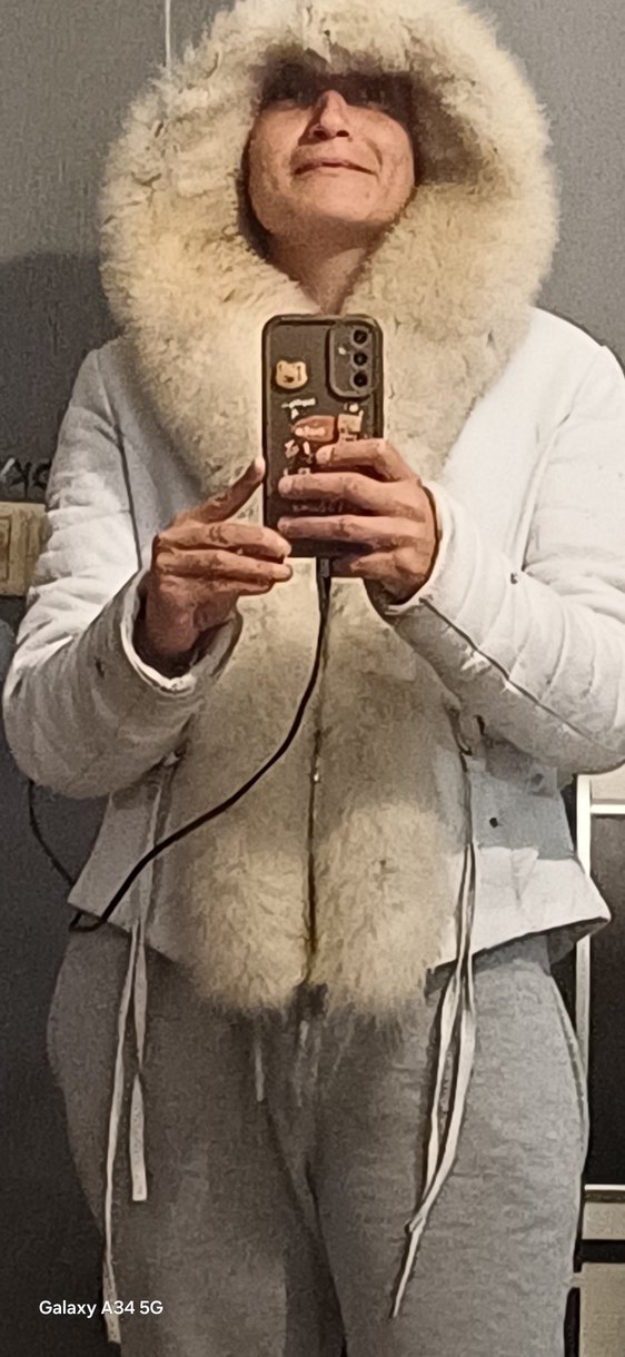 Stil XXL deri kürk ceket - Görsel 3