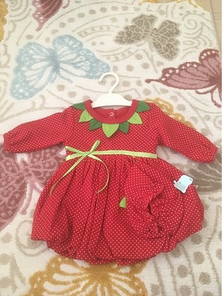 Bebek çilek elbise