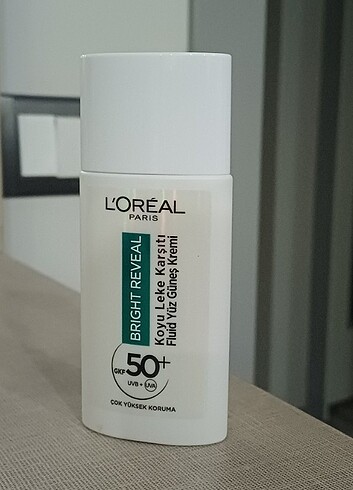 loreal bright reveal güneş kremi 