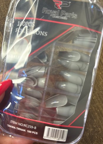 Royal Paris Gri Balerin Takma Tırnak 100'lü - Görsel 2