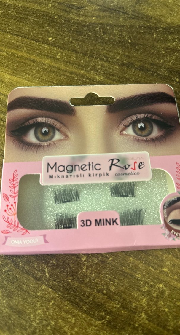 Manyetik Gül 3D Mink Kirpik - Pastel Pembe - Görsel 3