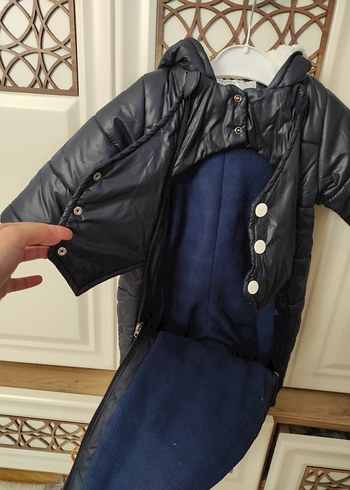 Tokalı Siyah-Beyaz Bebek Tulumu - Görsel 2