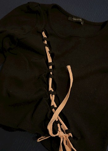 Uzun Kollu Siyah Bluz - Görsel 3