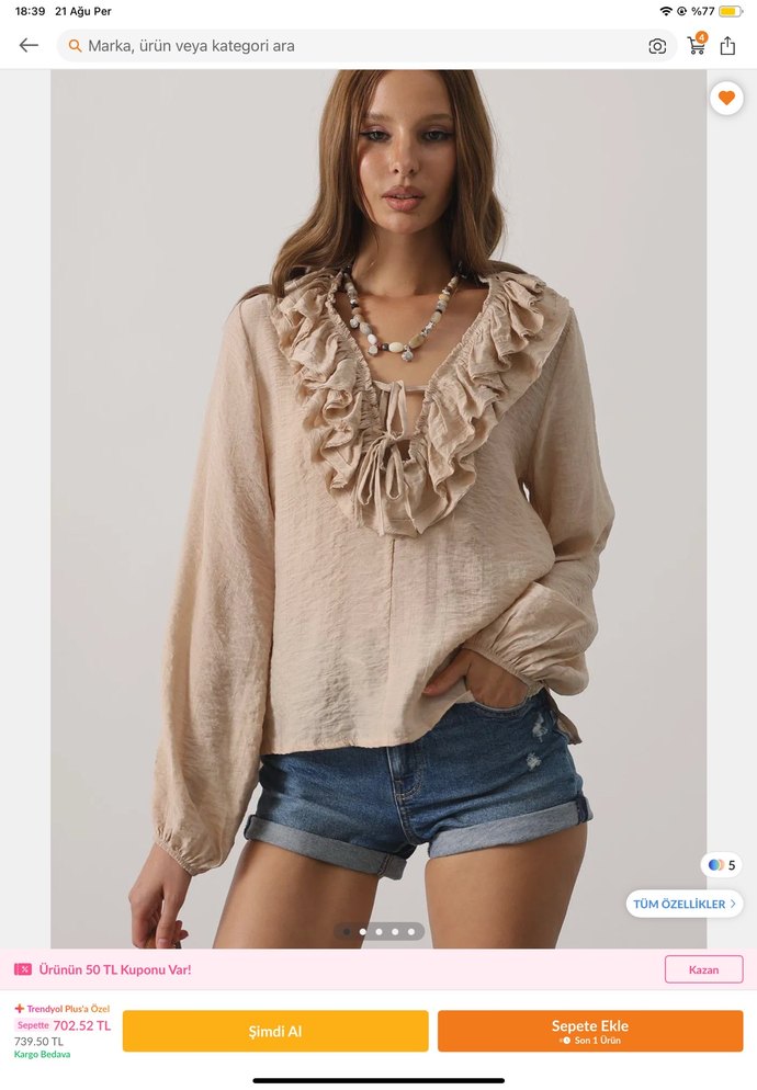 Beyaz bluz - Görsel 4