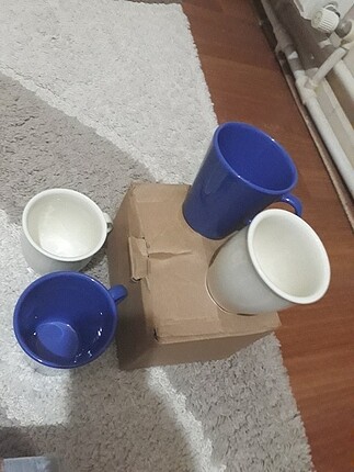 4 lü kupa bardak seti sıfır kullanilmadi 