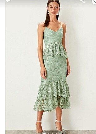 Mint elbise