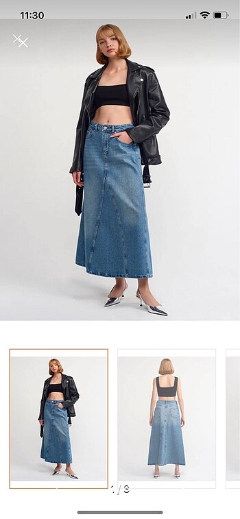 Denim etek