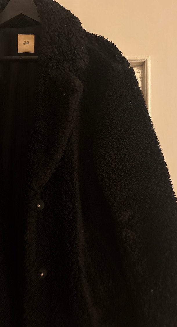 Siyah Yumuşak Dokulu Midi Kadın Kürk Kaban - Görsel 2