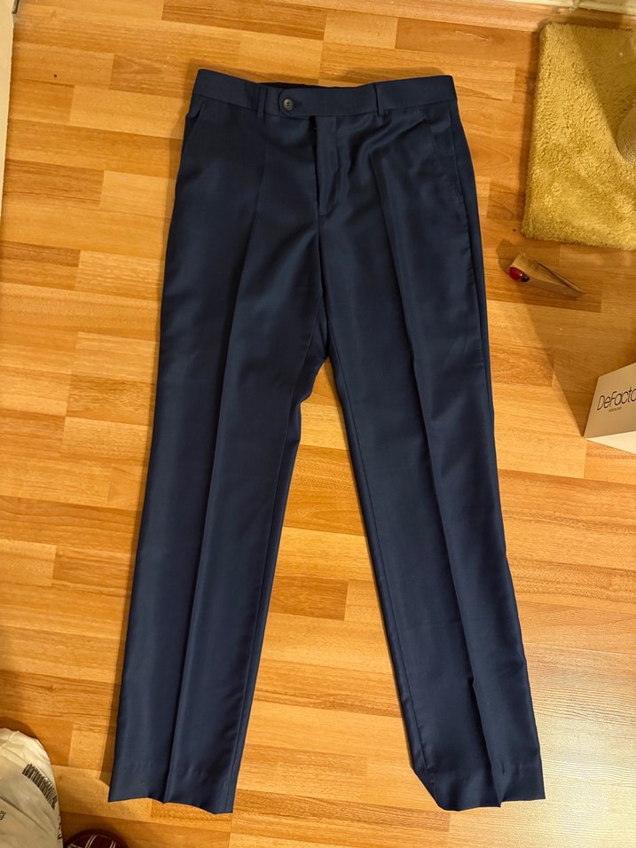 Lacivert Erkek Klasik Kesim Takım Elbise Ceketi - Görsel 5