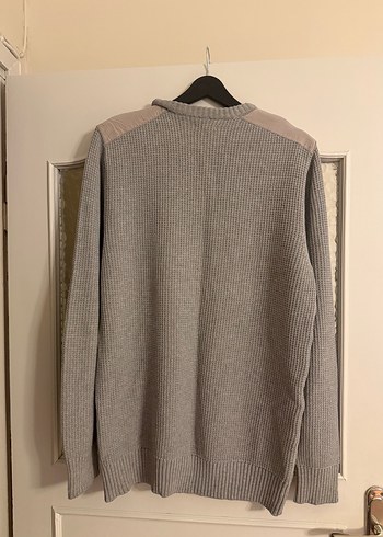 Gri Örgü Erkek Triko Kazak - Görsel 3
