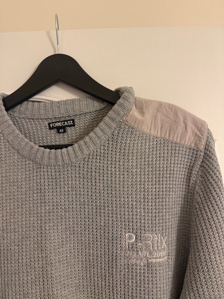 Gri Örgü Erkek Triko Kazak - Görsel 2