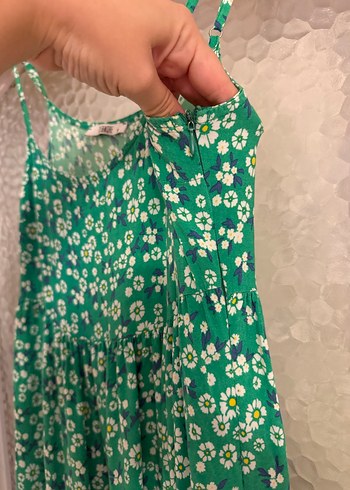 Yeşil Bohem Salaş Uzun Elbise - Görsel 2