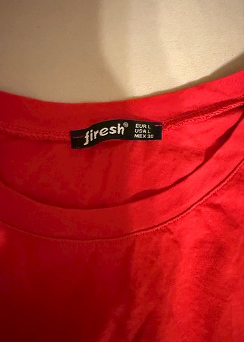 Kırmızı Kısa Kollu Crop Top - Görsel 2