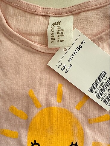 2 Yaş Beden çeşitli Renk H&M bebek takım