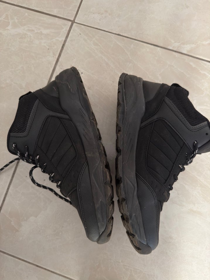 Siyah Bağcıklı Erkek Street Wear Bot - Görsel 4