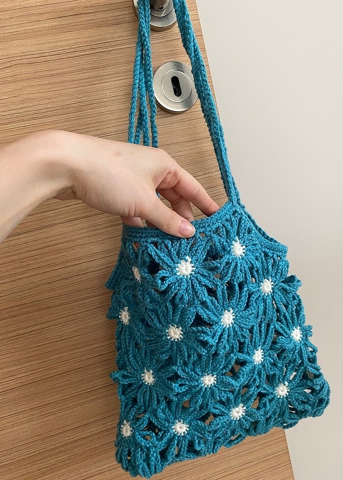 Çiçek motifli Çanta - Görsel 3