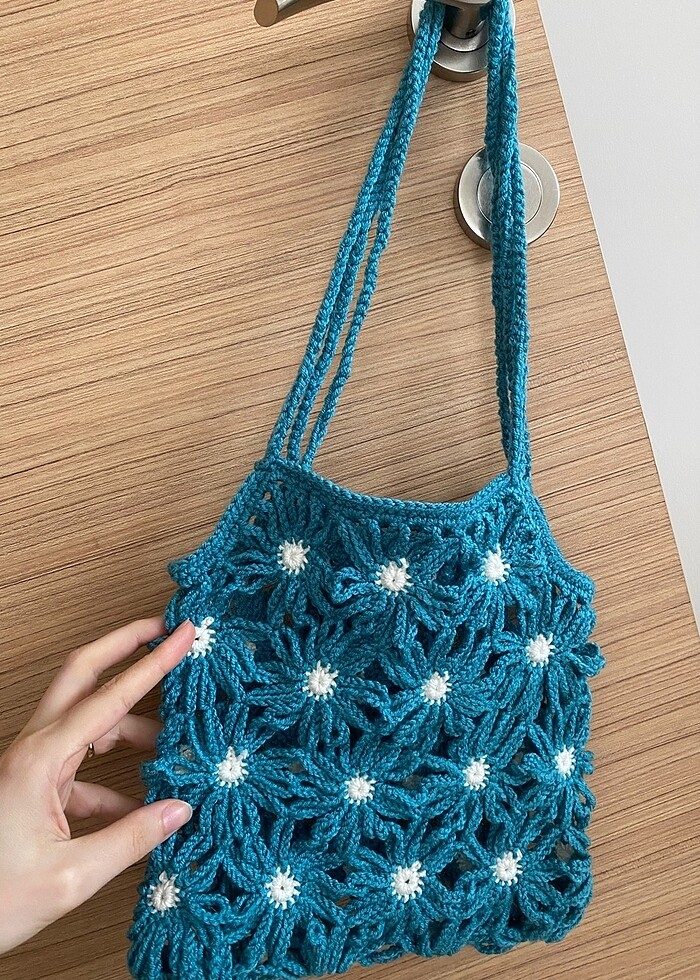 Çiçek motifli Çanta - Görsel 2