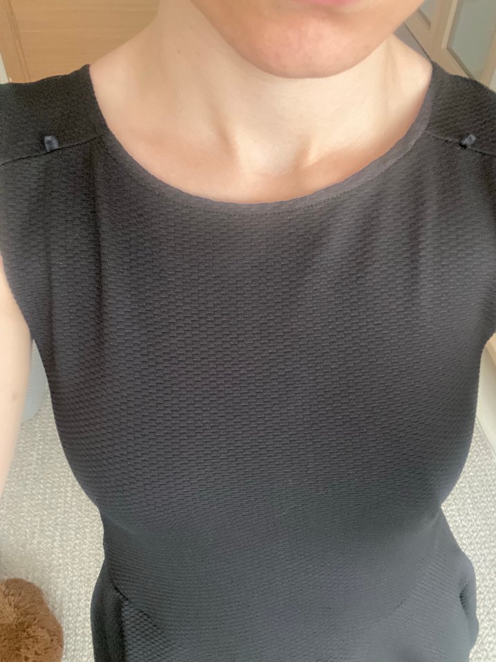 Siyah Straplez Mini Elbise - Görsel 4