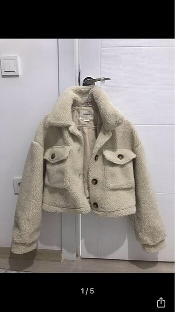 Pull and bear suni yünlü ceket