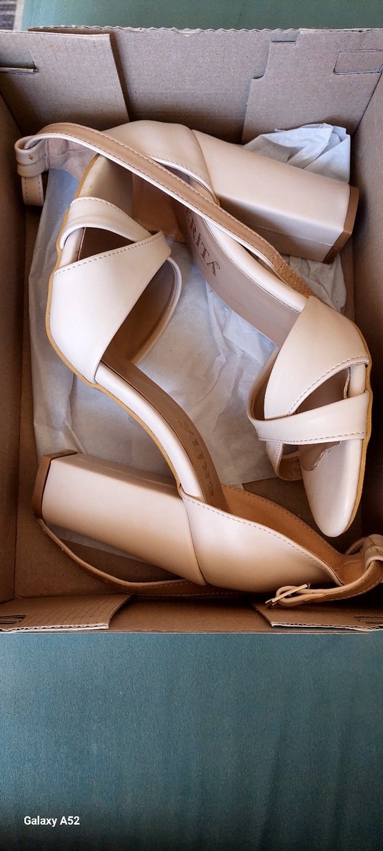 Bej Kadın Topuklu Sandalet - Görsel 5