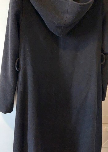 Siyah Kadın Uzun Kaban - Görsel 2