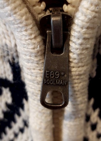 Erkek Bohem Örgü Hırka Beyaz Gri - Görsel 2