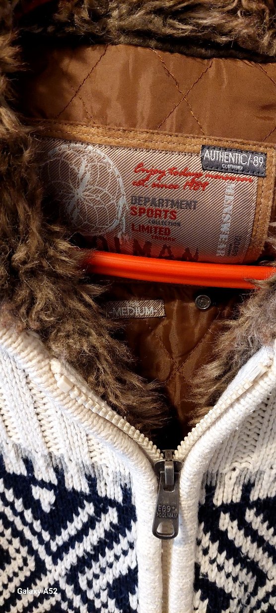 Erkek Bohem Örgü Hırka Beyaz Gri - Görsel 5