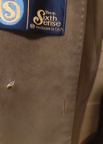 Düğmeli Bej Süet Kadın Deri Ceket - Görsel 5