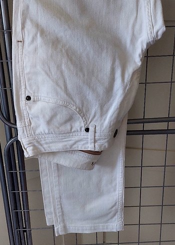 NetWork Beyaz Pamuklu Rahat Kesim erkek Pantolon - Görsel 3