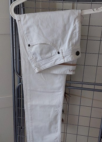 NetWork Beyaz Pamuklu Rahat Kesim erkek Pantolon - Görsel 4