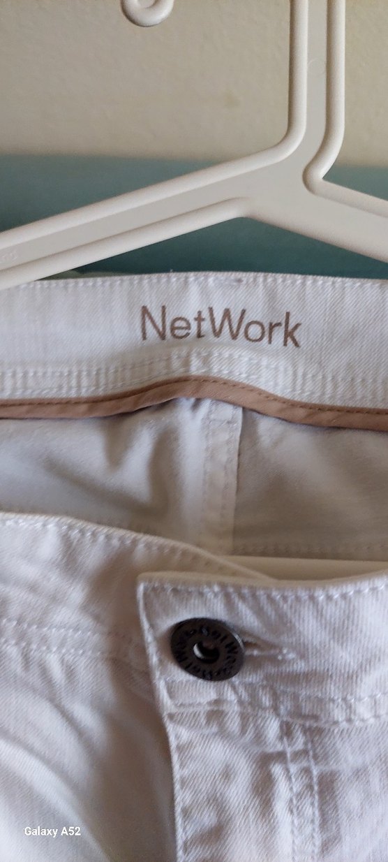 NetWork Beyaz Pamuklu Rahat Kesim erkek Pantolon - Görsel 2