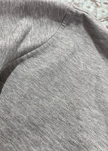 l Beden Gri Kapüşonlu Baskılı Kadın Sweatshirt