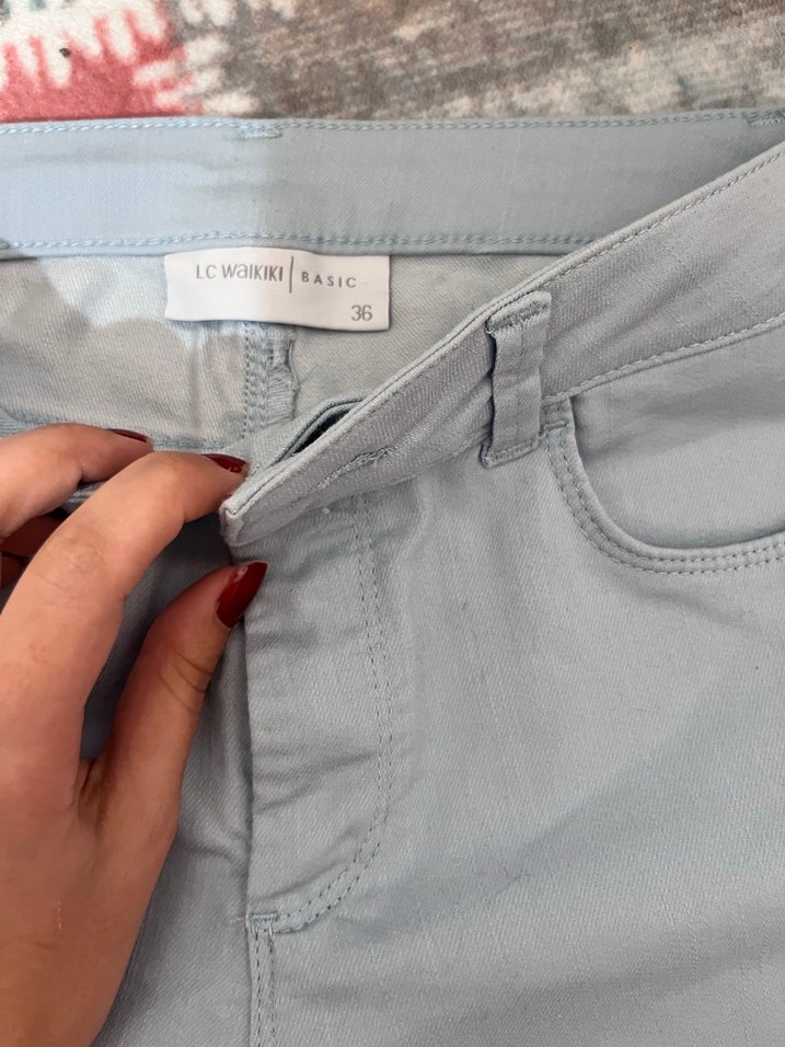 Mavi Kadın Denim Bermuda Şort - Görsel 2