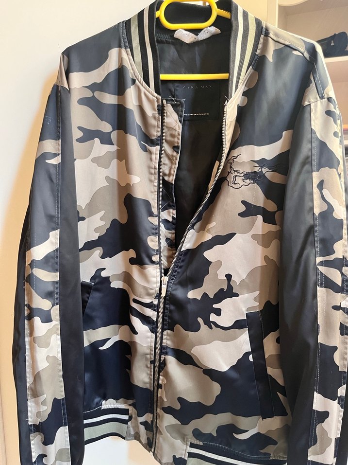 Zara Kamuflaj Desenli Erkek Ceket - Görsel 4