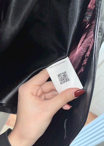 Orijinal moncler vintage deri ceket - Görsel 6