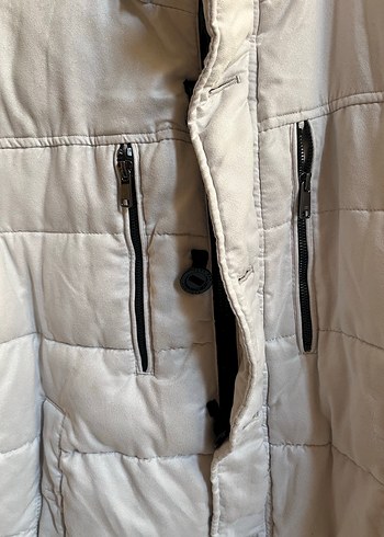 Zara Beyaz Fermuarlı Street Wear mont - Görsel 7