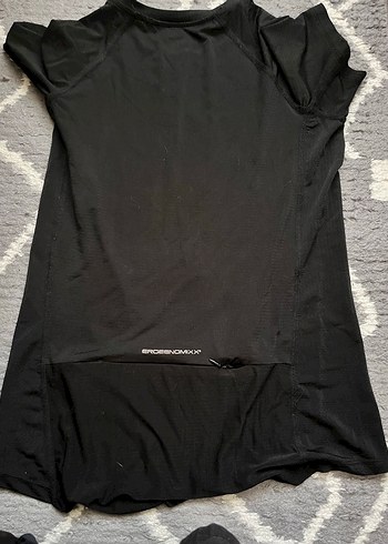 Siyah ergee Kısa Kollu Kadın sporcu Tişört - Görsel 4