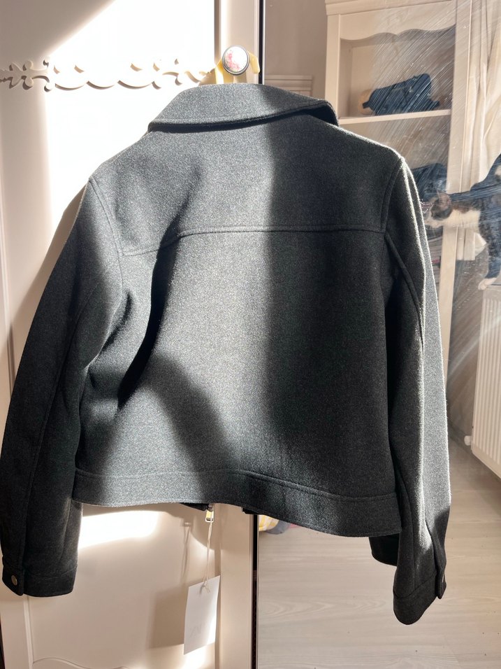 Zara viral Gri Kadın Ceket - Görsel 3