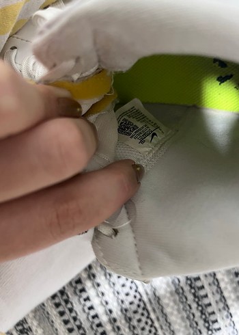 Nike blazer orijinal Beyaz Siyah Bağcıklı Spor Ayakkabı - Görsel 3