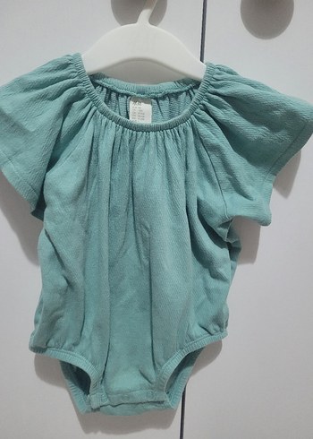 9 Ay Beden mint yeşili Bebek Kız Tulum
