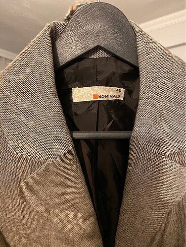 l Beden Bej blazer ceket