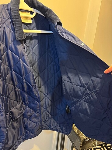 l Beden lacivert Renk Kapitone oversize mont