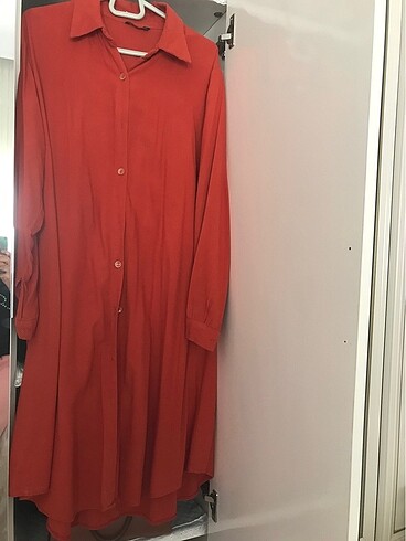 48 Beden turuncu Renk Tunik gömlek gömlek elbise
