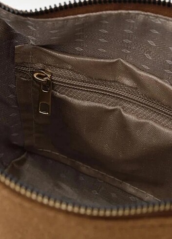 Taba siyah süet canta - Görsel 4