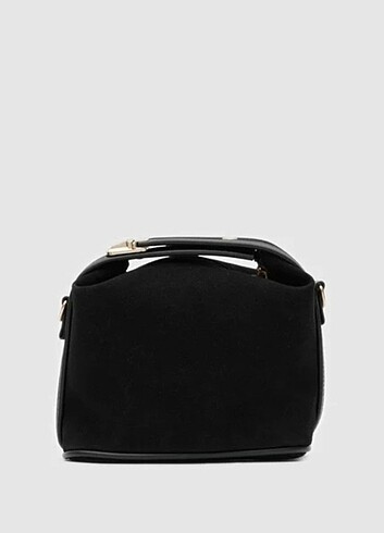 Taba siyah süet canta - Görsel 5